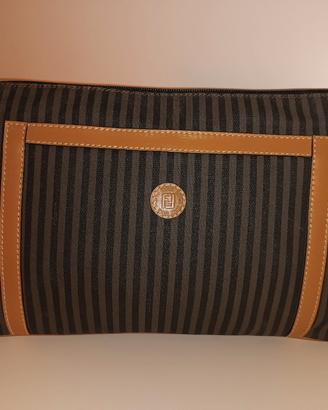 Fendi Pequin vintage clutch '80 pezzo d'archivio 