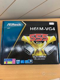 Scheda Madre ASRock H61M-VG4 nuova S1155