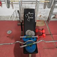 Panca Pesi con porta bilanciere 