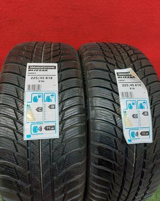 225 45 18 Gomme Invernal NEW Bridgestone 225 45R18