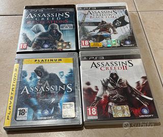 Lotto 4 Giochi PS3 Assassin's Creed Originali PAL