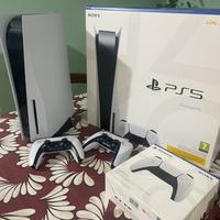 PS5 con 2 conteoller+ scatola originale