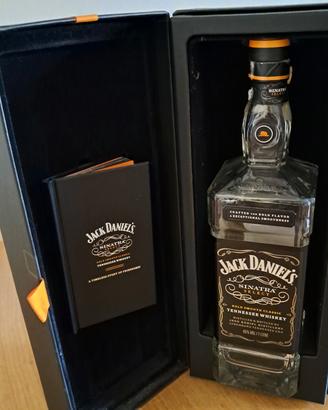 scatola bottiglia vuota jack daniels sinatra 