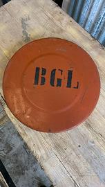 Targa placca da officina vintage in ferro vernicia