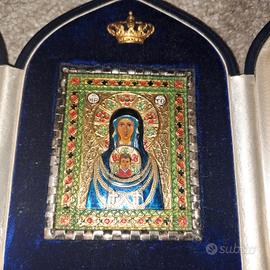 ICONA IN ARGENTO BEATA VERGINE DETTA LA NICOPEJA