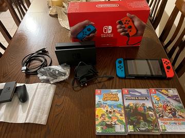Nintendo Switch+Minecraft+Animal crossing+altro
