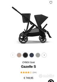 Passeggino Cybex Gazelle S gemellare Completo