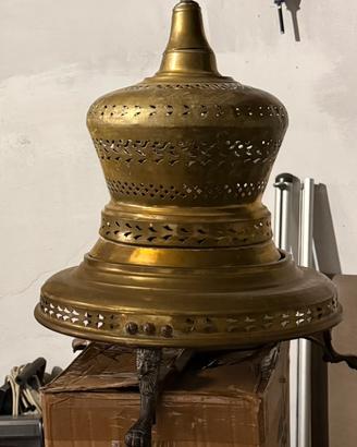 Bracciere in ottone e rame + Vaso in alluminio