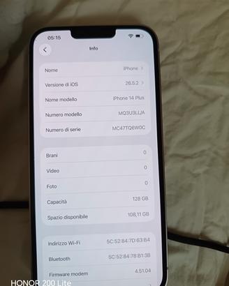 iphone 14 plus 128GB vedi descrizione