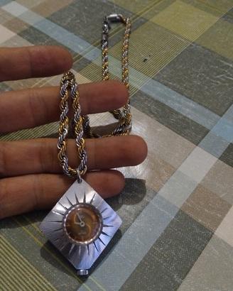 collana ciondolo orologio 