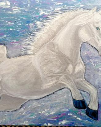 Quadro spirito libero - cavallo - arredo colorato