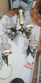 lampadario e 2 applique retrò 