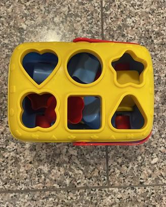 Trenino in legno+pullmino formine in plastica