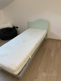 Letto singolo con materasso 80x190
