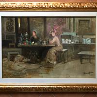 Quadro CLAUDIO SIMONETTI - Dipinto su tela 100x80