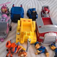 paw patrol personaggi e veicoli