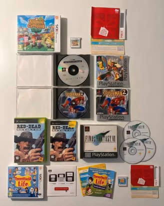 Lotto Videogiochi Vintage(Nintendo 3DS, PS1, Xbox)