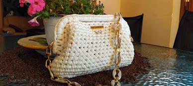 Clutch bag FATTA A MANO a uncinetto