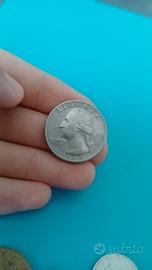 moneta quarto di dollaro 