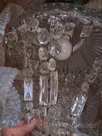 lampadario vintage cristallo