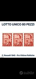 lotto unico 80 erinnofili 1945/47