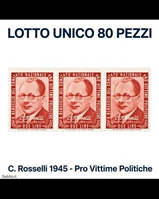 lotto unico 80 erinnofili 1945/47