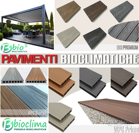 Listoni pavimento WPC per  pergole bioclimatiche