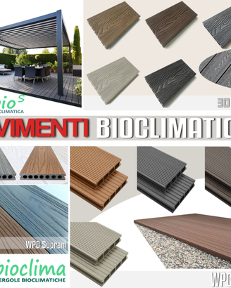 Listoni pavimento WPC per  pergole bioclimatiche