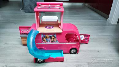 Barbie camper dei sogni pop-up con scivolo