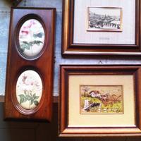 Porta chiave con sportello e  2 quadri