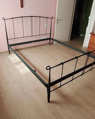 telaio letto matrimoniale in ferro 