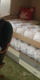 Letto doppio a incasso