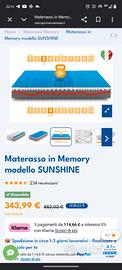 Materasso singolo 80×190