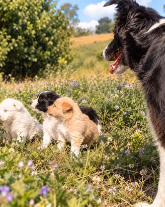 Cuccioli di border collie