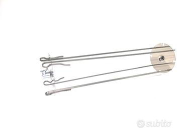 Spiedo Cacciagione per Girarrosto e Barbecue