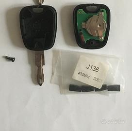 Chiave Radiocomando Peugeot 206 id46 433Mh