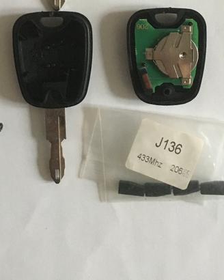 Chiave Radiocomando Peugeot 206 id46 433Mh