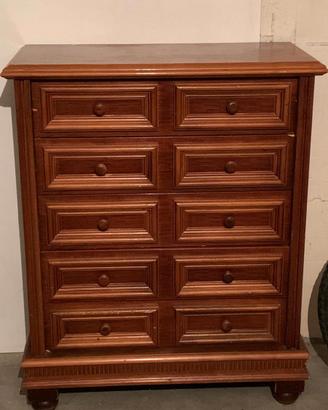 Cassettiera in legno molto robusta