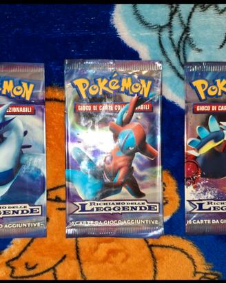 pokemon bustine VUOTE richiamo delle leggende