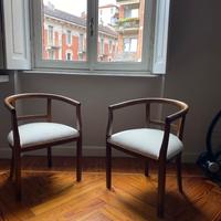 Coppia di sedie vintage stile Mid-Century Modern