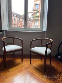 Coppia di sedie vintage stile Mid-Century Modern