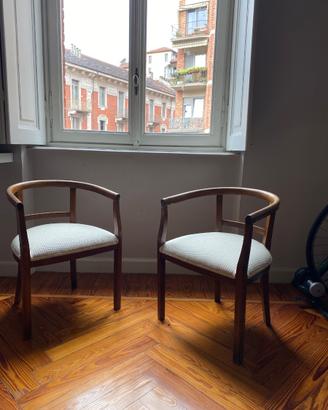 Coppia di sedie vintage stile Mid-Century Modern