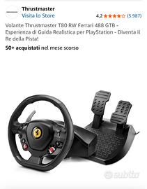 Volante x ps5  ferrari con pedali..
