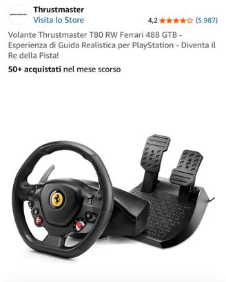 Volante x ps5  ferrari con pedali..