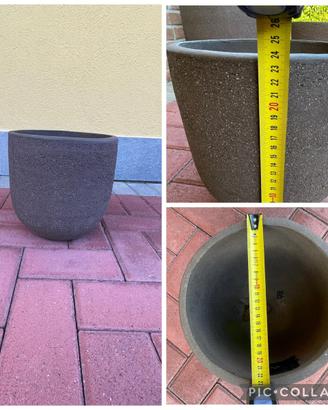 Vaso in cemento 24 cm