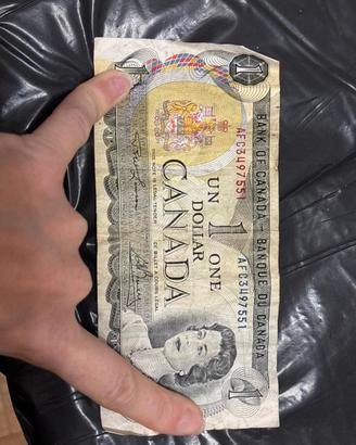 Lotto Monete Canada + Banconota 1 Dollaro 1973