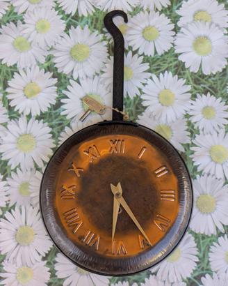 Orologio a Muro Vintage in Rame - Design Padella