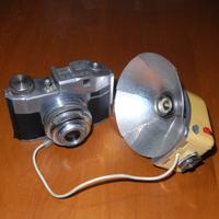 Bencini Comet II + flash vintage Ferrania