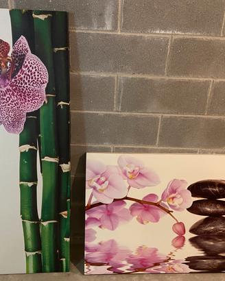 Quadro in tela orchidea zen