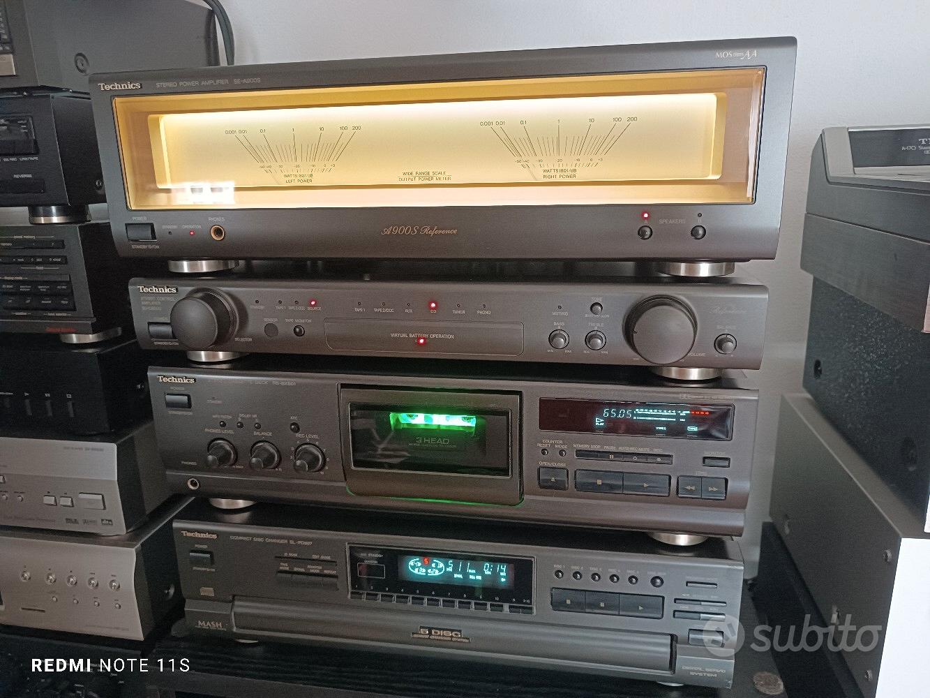 REGISTRATORE A DOPPIA cassetta TECHNICS RS-X120 (vano Deck1 da cambiare cinghia) EUR 85,00